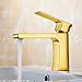 Produktbild Y&M Gold vergoldet Single Handle Arbeitsplatte Messing Waschbecken Wasserhahn