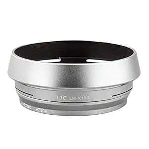 JJC LH-JX100 Silver Metal Lens Hood Adapter Ring for Fujifilm X70 X100 X100S X100T Replaces FUJIFILM AR-X100 Adapter Ring