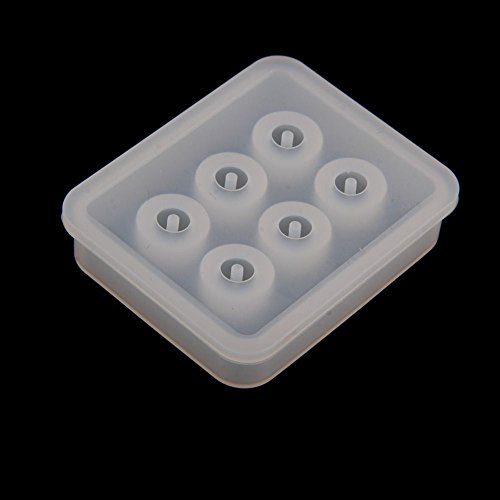 Yalulu 4 Stück 12mm/16mm Rund Quadrat DIY Silikon Anhänger Basteln Gießform Schmuck Mold Schmuckgießform Halskette Mould Schmuck form Silikonform - 3