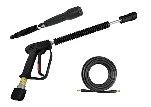 pwpuk Karcher K-Series - Lanza para Pistola de Lavado y extensión de Lanza 4-1 + Manguera de 10 m