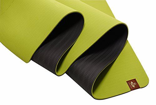 HEATHYOGA hochwertige Yogamatte mit Anti-Ruschbelag, Design Hilfslinien, licht, umweltfreundlich, langlebig, Maße: 183 cm Länge, Breite 65 cm, Höhe 0.6cm - 4
