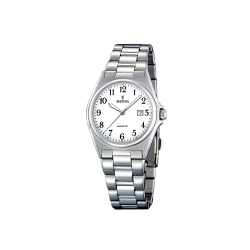 Festina Damen-Armbanduhr XS Klassik Analog Quarz Edelstahl F16375/1