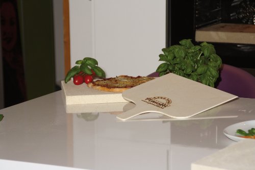 Pizzaschaufel / Brotschaufel aus naturbelassenem Sperrholz für Pizzastein - 4