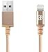 Produktbild AEL® Super-schnelles Nylon-geflochtenes Ladekabel für iPhone 5, iPhone 5s, iPhone 5c, iPhone 5se, iPhone 6, iPhone 6s, iPhone 7, iPhone 7s, iPhone 7s Plus, iPad, iPod, 8-Pin, USB-Lightning-Kabel, schneller Datentransfer, Apple-MFi-zertifiziert, 1 m