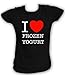 Produktbild Artdiktat T-Shirt I love Frozen Yogurt Damen, Größe XL, schwarz