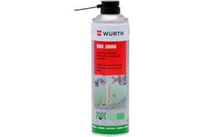 Würth HHS® 5000 Haftschmierstoff, 500 ml, Synthetisch mit PTFE, Hohe Viskosität, 500 Gramm, Korrosionsschutz, Hochtemperaturbeständige Schmierung, Ideal für Versteckte Schmierstellen