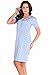 Dobranocka 5017 Maternity/Nursing Nightdress,Size L,Aqua