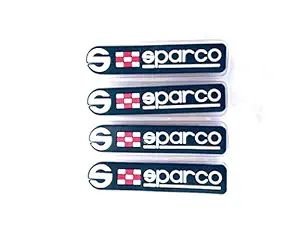 Yourkarts.com car Bold Blue SPARCO Door Guard/Scratch Protector for I-POP Universal for Car Door Guard (Set of 4, Plastic)