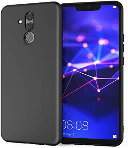 Caseflex Low Profile Huawei Mate 20 Lite Case with Ultra Slim and Lightweight Protection Soft Silicone Flexible Cover with Matte Finish for the Huawei Mate 20 Lite - Black - CS000026HU