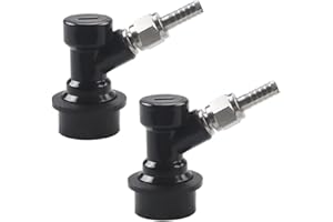 PERA Ball Lock MFL Separator Set with Union Nuts 1/4 Liquid Barbed (2 Pack)