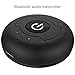 Price comparison product image Bluetooth 4.0 Transmitter, HBKJ Wireless Music Transmitter Support Two Bluetooth Devices Simultaneously for Tv Pc Cd Player Ipod Mp3/mp4 Headset Speakers (Black)