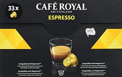 Cafe Royal Café Royal Espresso - 33 Capsules Compatibles avec le Système Nespresso®* (Lot de 1X33 capsules)