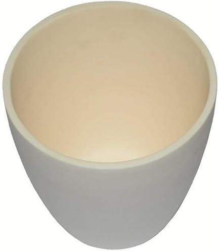 Crogiolo In Allumina 99.3% Per Laboratorio - Capacit&agrave; 100 Ml, Resistente Fino A 1600&deg;C