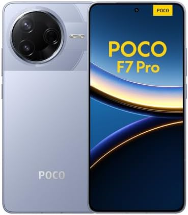 XIAOMI POCO F7 Pro Smartphone, 12+256, Blu, Batteria da 6000mAh, 90W HyperCharge, HyperAI (Caricabatterie non incluso)