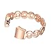 Produktbild Hunpta Kristall Edelstahl Watch Band Handschlaufe für Fitbit charge 2 Smart Watch (Rose Gold C)