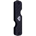 BRELIE Smart Key Chain Organizer- Key Holder for 1-12 Keys- Multifunctional- Bottle Opener- Sim Opener- Compact Carbon Fiber Key Chain- Lightweight, Black
