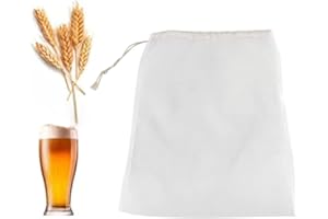 JENNGAOO Sacchetto Filtro per Vino da 100 Micron, Sacchetto a Rete Fine Riutilizzabile Sacchetti per Birra Birra Fatta in Casa Sacchetto di Estrazione Extra Fine per Sidro di Frutta Mela Vino d'Uva(45x62cm)