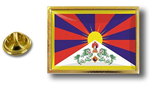 Akacha pins pin Badge pin's Metal avec Pince Papillon Drapeau Tibet tibetain