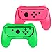 Produktbild 2 x Pink und Grün Controller Grip Griffe für Nintendo Switch Joy-Con