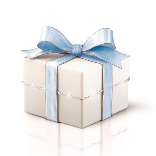 The Bradford Exchange 'Mother's Gift' - Music Box - Heirloom Porcelain with Platinum-Plated and Swarovski Accents