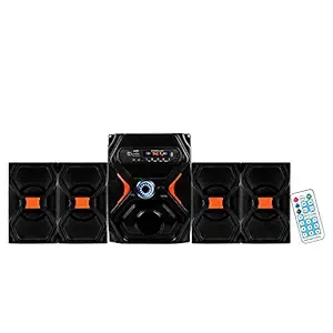 Classic Gold HT IM-104 Bahubali Multimedia Home Audio Sound System with Bluetooth FM,USB and Aux Connectivity (Black, 4.1 Channel) & Also Includes A (Card Reader)