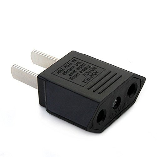 Top Elecs Netzadapter USA, US-Stecker 2pin auf Euro-Buchse (2er Set)