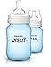 Philips Avent Classic+  Blue Feeding Bottle SCF565/27 (260ml/9oz) x 2