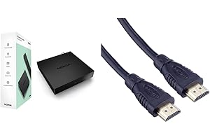Nokia Récepteur TNT DVB avec télécommande HDTV H.264 HEVC H.265 & PremiumCord 4K Câble HDMI Haute Vitesse M/M 10.2Gbps avec Ethernet, Compatible avec Vidéo 4K@30Hz 2160p, 1 m