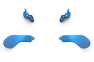 Meijunter 4 Stück Metall-Hintere Paddel Kompatibel mit PS5 Edge Controller, Metallisch Tasten Hinten, Rückseitiges Trigger-Paddel Austauschbar Ersatzzubehör (Blau)