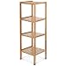 Produktbild Relaxdays Badregal Bambus mit 4 Fächern HBT: 110 x 33 x 33 cm Schickes Bambusregal mit 4 Ablagen aus natürlichem Holz Standregal als Küchenregal oder Holzregal zur Aufbewahrung im Badezimmer, natur