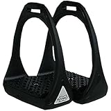 Kunststoffsteigbügel Reflex mit flexibler breiter Trittfläche schwarz/schwarz | Compositi Steigbügel aus Kunststoff