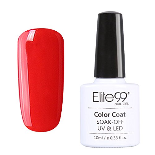 Elite99 UV LED Gel Polish Soak Off Nail Lacquer Wine Red Series (001)
