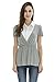 Bearsland Women's False 2 Pieces Maternity Nursing Shirt T-shirt Gray UK Size 12-14
