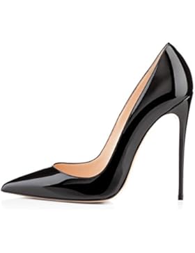 Damen klassische moderne mehrfabrige Absaetze Basische Pumpe Stiletto