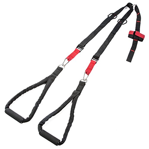 Ultrasport Basic - Kit de entrenamiento en suspensión, entrenamiento eficaz de todo el cuerpo, incluye anclaje para puerta, instrucciones de...