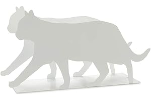 Balvi Magazine rack Feline White colour Practical and decorative shaped cat Iron 21,5 cm