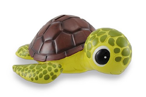 Preisvergleich Produktbild Bobble Head Sea Turtle Brown Shell Piggy Bank by kmp