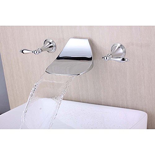 Preisvergleich Produktbild DYR Wasserhahn Wasserfall in Wand Beckenmischer