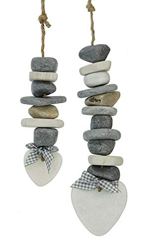 amelex 67 - Oggetti da Appendere, Cuore di Pietra (Confezione da 2)