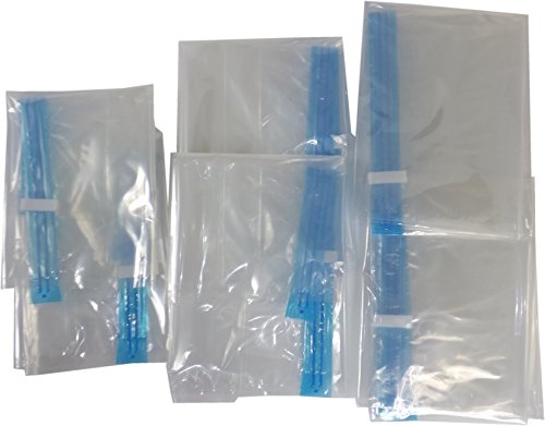 Neusu 6 Roll-Up Beutel, gemischtes Set: 2x Beutel Mittelgroß (35 cm x 50 cm), 2 x Beutel Groß (40 cm x 60 cm) & 2 x Beutel Extragroß (50 cm x 70 cm) - 2