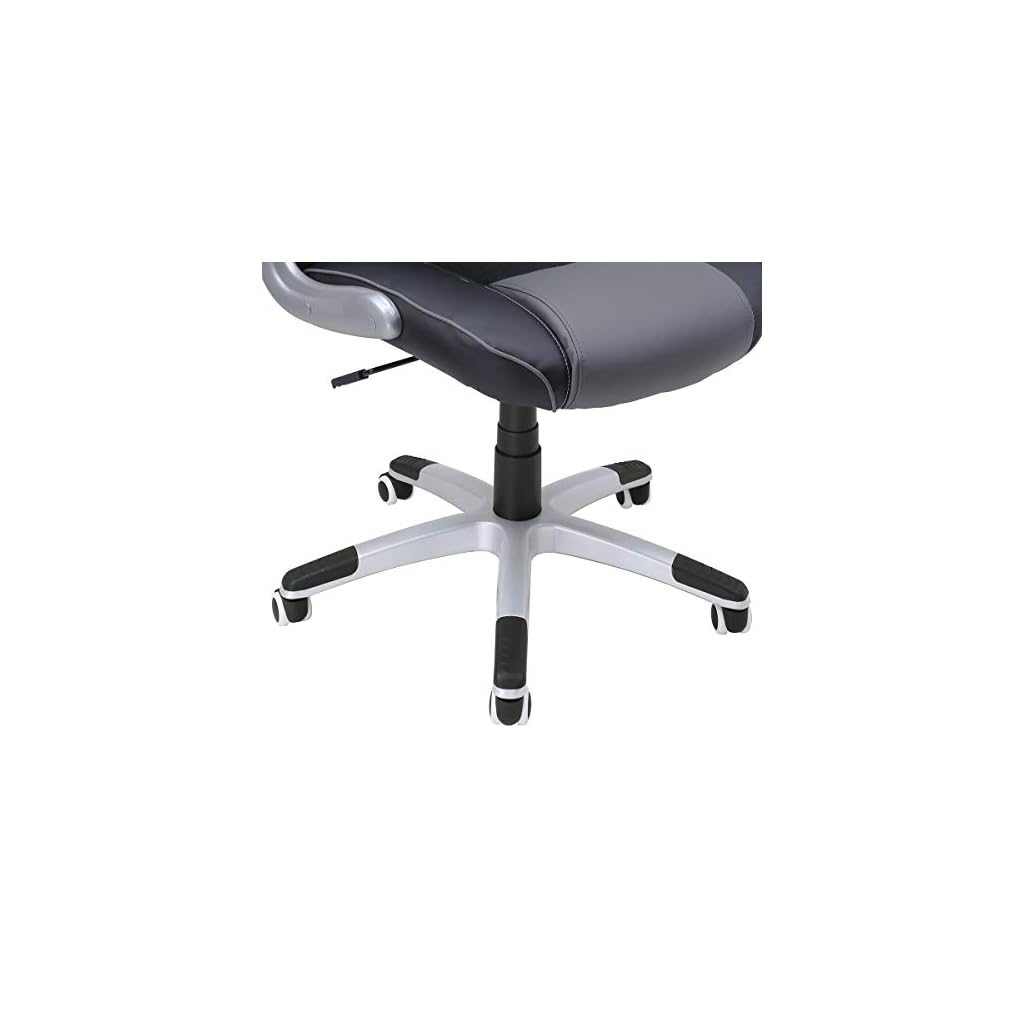 SONGMICS Bürostuhl, mit klappbaren Armlehnen, ergonomischer Drehstuhl