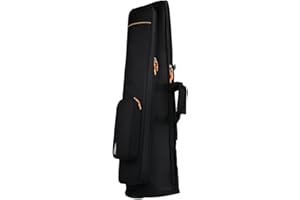 Vaguelly Trombone tenore Oxford, impermeabile, con imbottitura da 16 mm, 2 tasche anteriori, trombone, nero