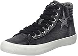  Replay Damen Edna Hohe Sneaker, Schwarz (Black), 35 EU