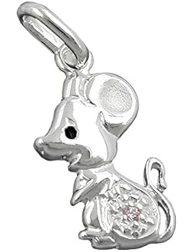 Gallay Anhänger Maus mit Zirkonia Silber 925
