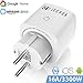 Produktbild WLAN Intelligente Steckdose, ELECHOK Mini Wifi Smart Stecker Fernbedienbar, Kompatibel mit Alexa Echo Google Assistant IFTTT für IOS und Android, Timing-Funktion, 16A-3300W, Kein Hub erforderlich