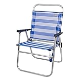 Silla ligera habilitada para uso exterior, especialmente para playa, piscina y camping