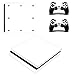 Produktbild Stillshine PS4 Slim Skin Aufkleber Sticker Design Folie schützende Haut Schale für Sony Playstation 4 Slim Konsole & 2 Dualshock Controller (All White)