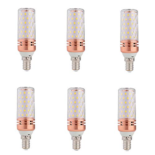 MATMO LED Bulb, E14 Screw LED Corn Bulbs, 16W (Equivalent to 150W), 30mm Diameter 108mm Height, 1600 Lumens, 220V 360° Beam Angle Dimmable LED Lights - Pack of 6 [Energy Class A++]