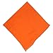 Produktbild Halstuch 50x50cm Baumwolle 1A Qualität Einfarbig Bedruckbar Bestickbar Azofrei Uni Tuch Kopftuch Schultertuch Accessoire (1x, orange)