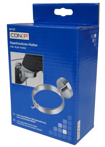 CON:P SA122 Haartrockner-Halter, verchromt - 3